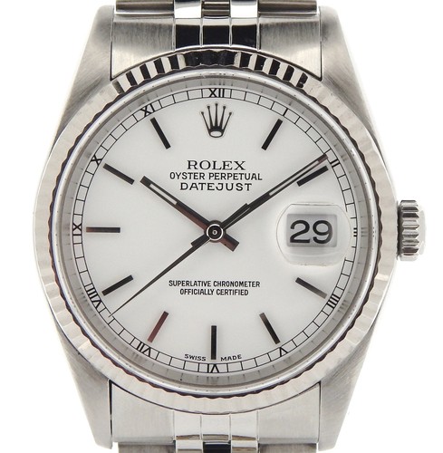 Rolex datejust mens stainless - rolex,