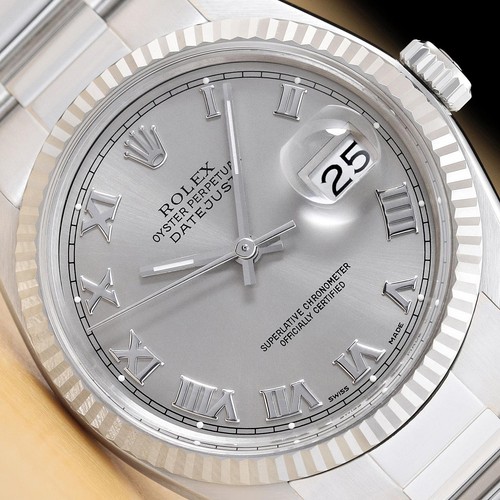 Rolex mens datejust 16014 gray - rolex,