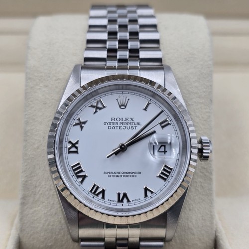 Rolex datejust white roman - rolex,