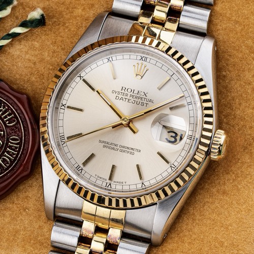 Rolex datejust 36mm 1993 steel - rolex,