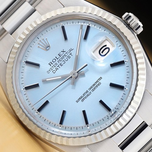 Rolex mens datejust 1601 18k - mens,
