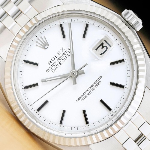 Rolex datejust 1601 white dial - rolex,