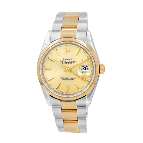 Rolex datejust champagne - rolex, 36
