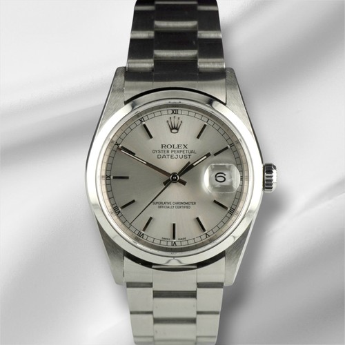Rolex datejust 36mm silver - rolex,