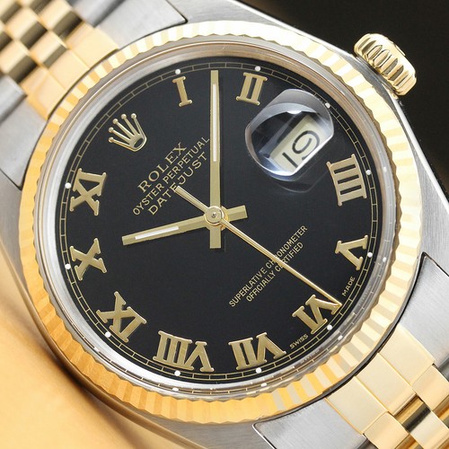 Rolex mens datejust black - rolex,