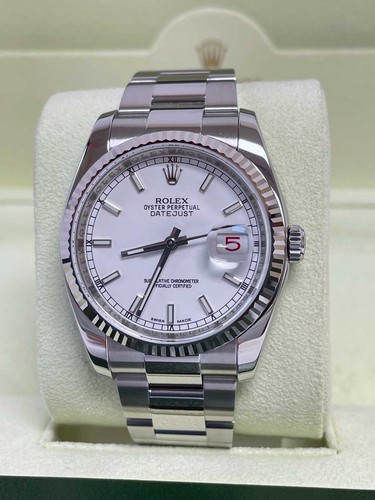 Rolex datejust white oyster - datejust,