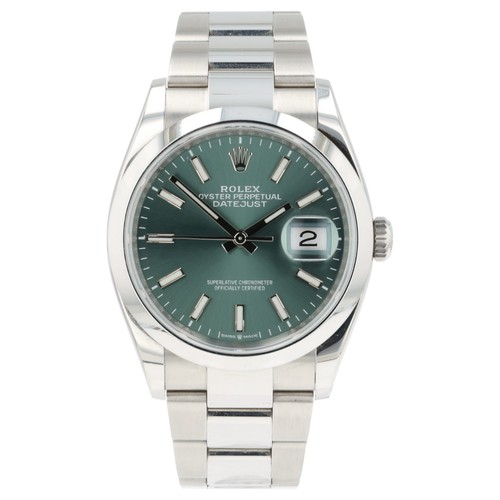 Rolex datejust mint green - rolex, dial