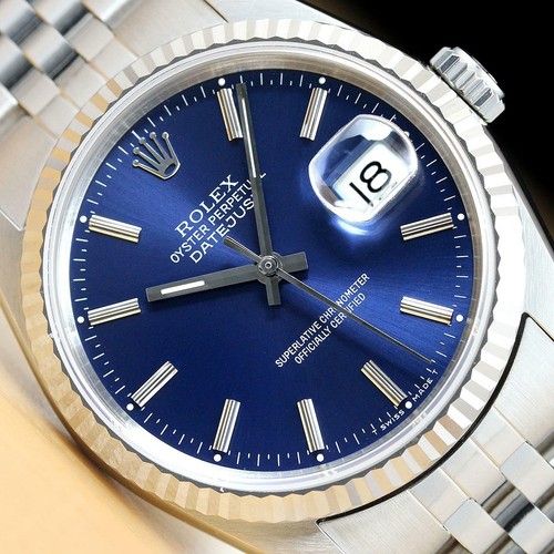 Rolex mens datejust 16234 blue - datejust,