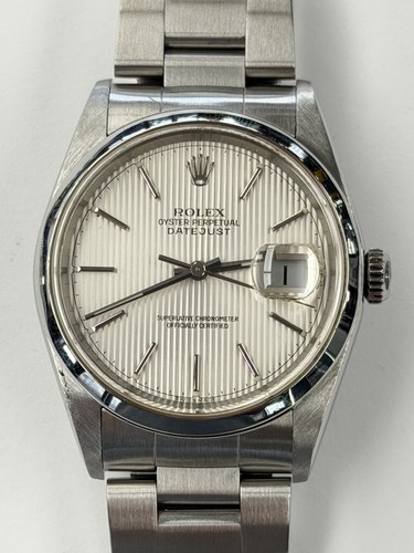 Rolex datejust silver tapestry - silver,