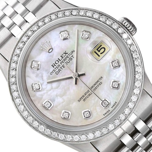 Rolex datejust 1603 36mm white - 36mm,