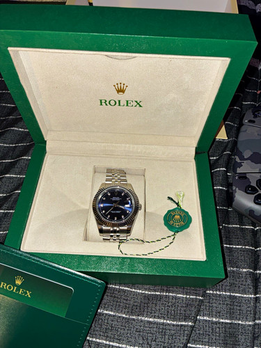 Rolex datejust blue dial - rolex,