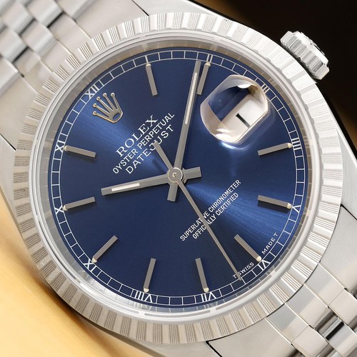 Rolex mens datejust 16220 - 16220, blue