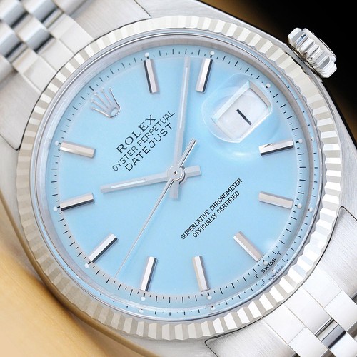 Rolex mens datejust 18k gold - mens,