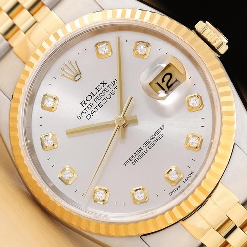 Rolex datejust 16233 18k - rolex,