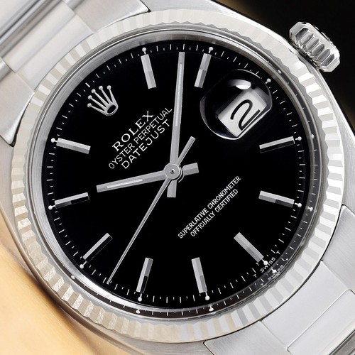 Rolex datejust 1601 18k white - rolex,