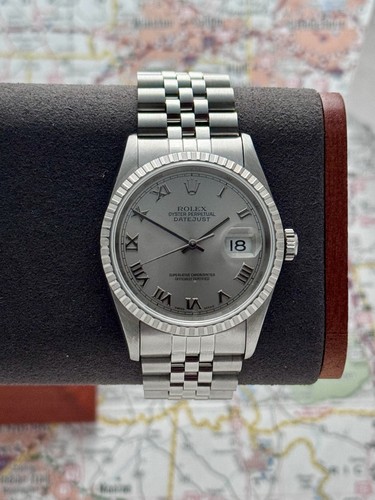 Rolex datejust 16220 silver - datejust,