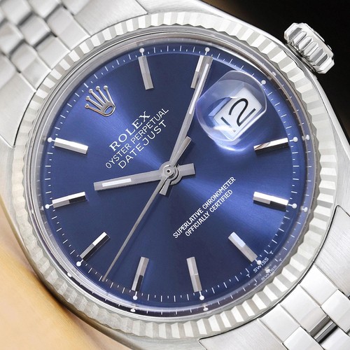 Rolex mens datejust 1601 - datejust, blue