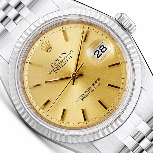 Rolex datejust 1601 36mm - rolex, 18k