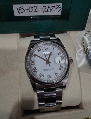 Rolex datejust 2023 white - rolex,