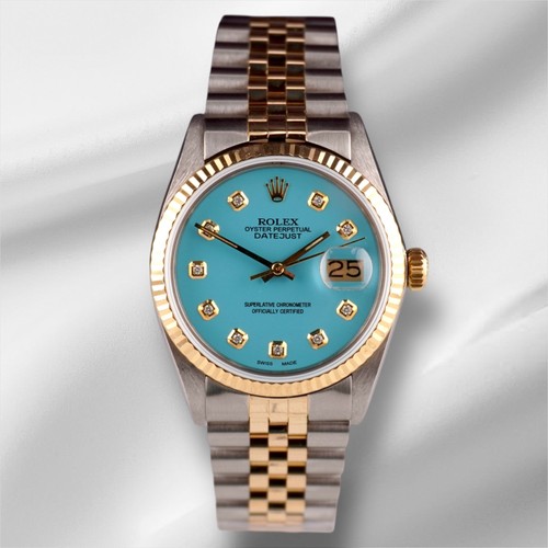 Rolex datejust 36mm yellowgold - rolex,