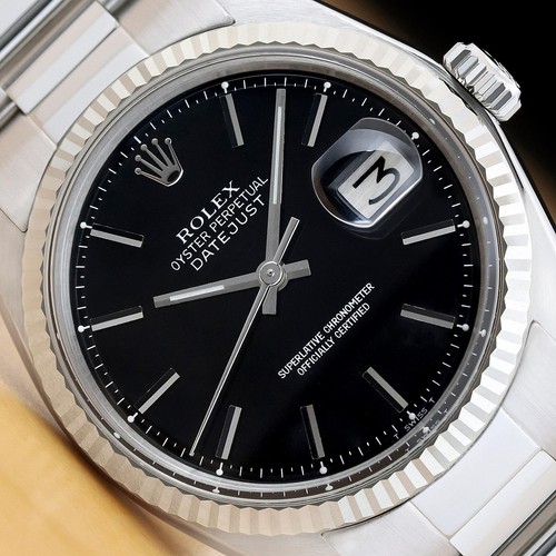 Rolex datejust 1601 black - rolex,