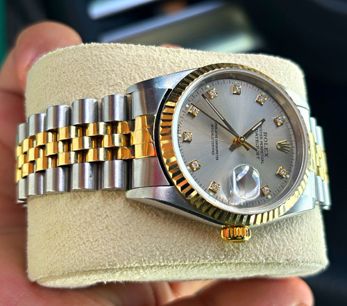 Rolex datejust 36mm two tone - rolex,
