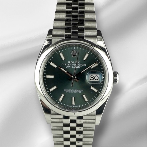 Rolex datejust 36mm mint green - rolex,