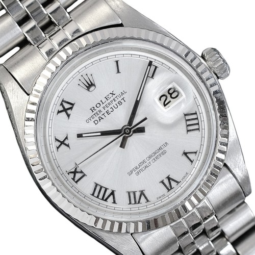 Rolex mens datejust white - mens,