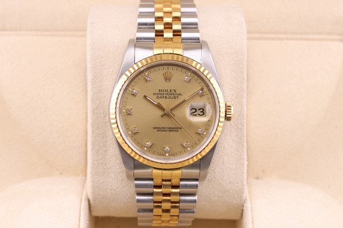 Rolex datejust 36mm 18k gold - datejust,