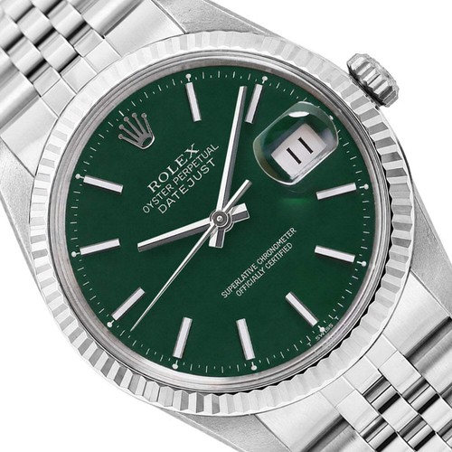 Rolex datejust 1601 36mm green - 1601,