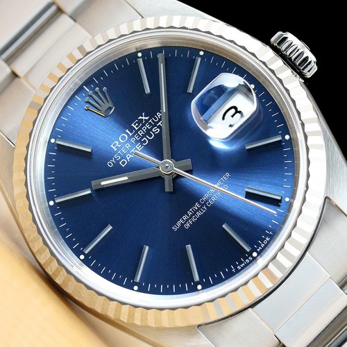 Rolex mens datejust 16234 - datejust, blue