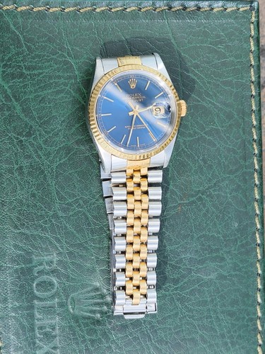 Rolex datejust 36mm 16233 blue - 36mm,