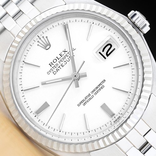 Rolex datejust 1601 white dial - datejust,