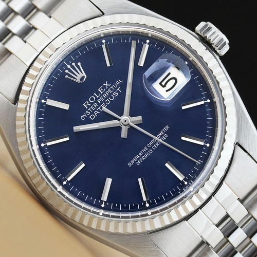 Rolex mens datejust 1601 blue - 1601,
