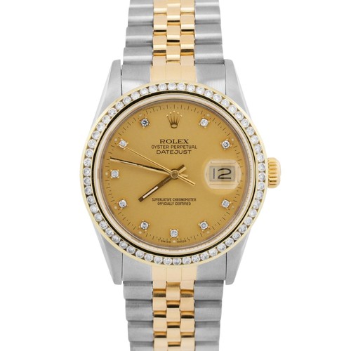 Rolex datejust 36mm champagne - rolex,