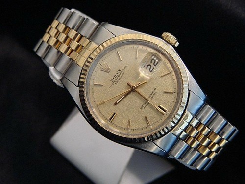 Rolex datejust 1601 mens 2tone - mens,