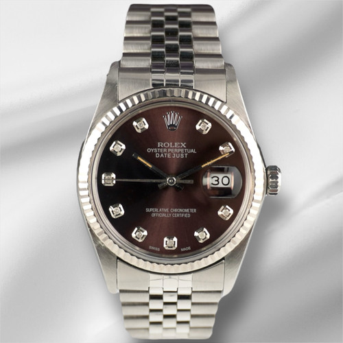 Rolex 36mm datejust steel - rolex,